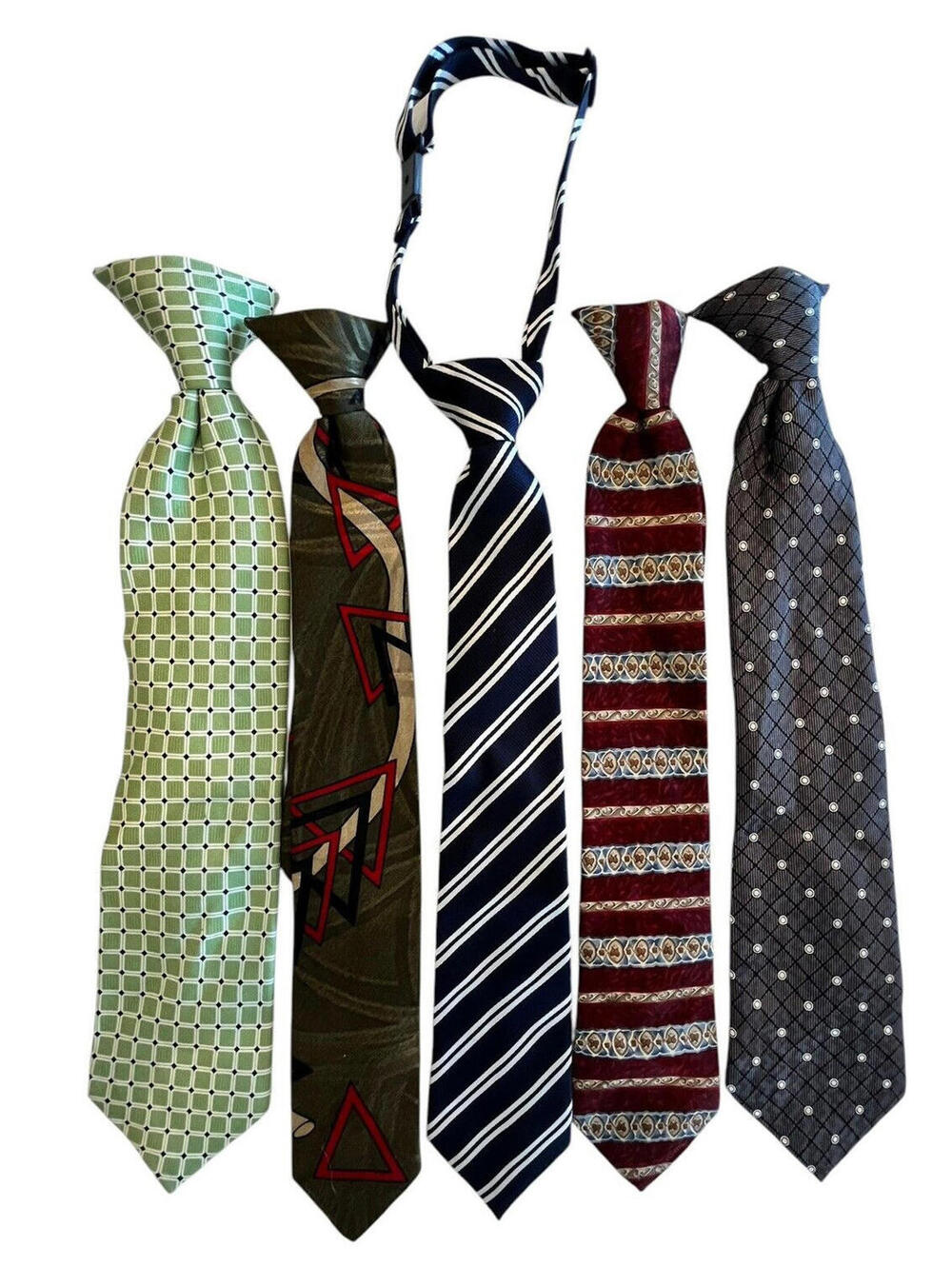 Ties Boys Clip-on and Snapon Ties necktie Boys Bundle of 5  1980.5